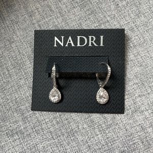 Nadri Pave Teardrop Earrings NWT